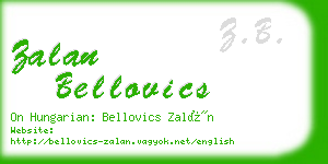 zalan bellovics business card
